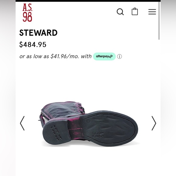 A.S.98 Steward Distressed Fuchsia 38. NWT - Picture 13 of 14